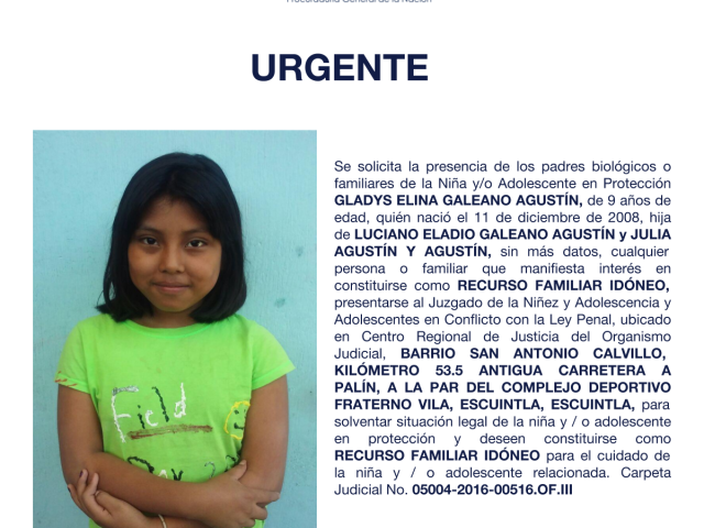 GLADYS ELINA GALEANO AGUSTÍN