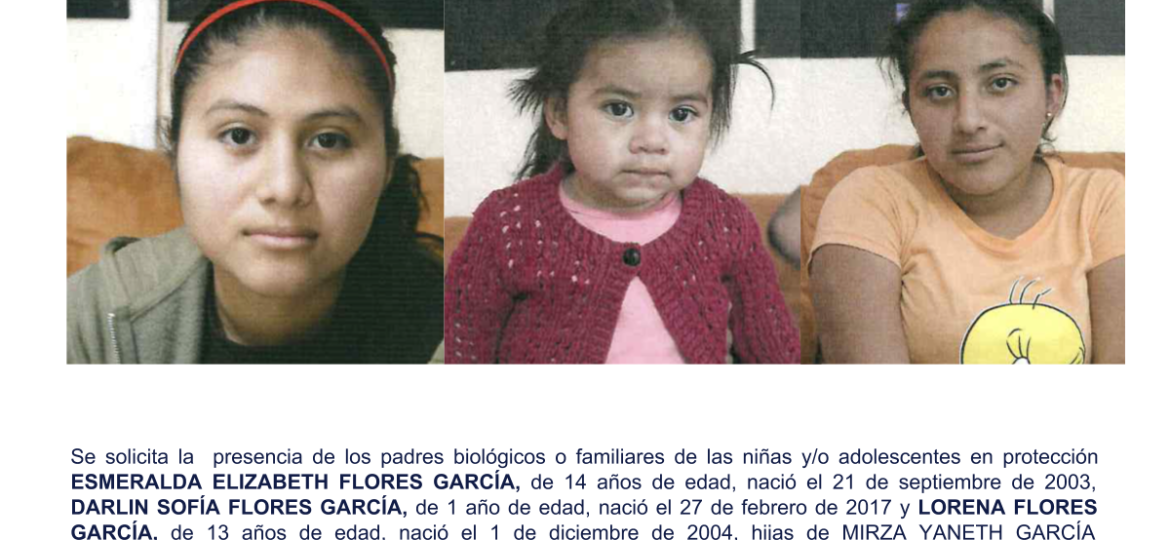 ESMERALDA ELIZABETH FLORES GARCÍA, DARLIN SOFÍA FLORES GARCÍA, ORENA FLORES GARCÍA