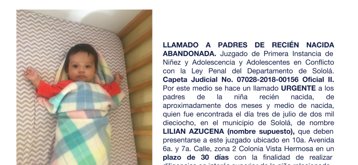 LILIAN AZUCENA (nombre supuesto)