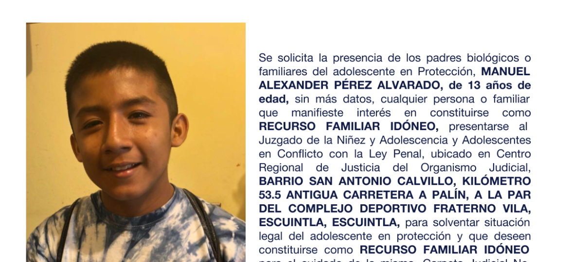 MANUEL ALEXANDER PÉREZ ALVARADO