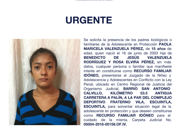 PAOLA MARICELA VALENZUELA PÉREZ