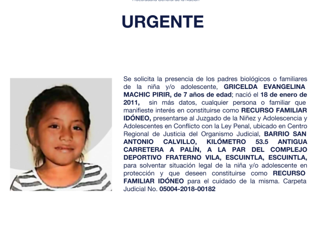 GRICELDA EVANGELINA MACHIC PIRIR