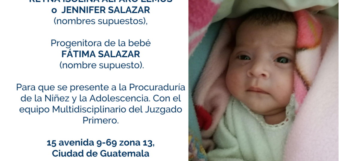 REYNA ISOLINA ALFARO LEMUS o JENNIFER SALAZAR