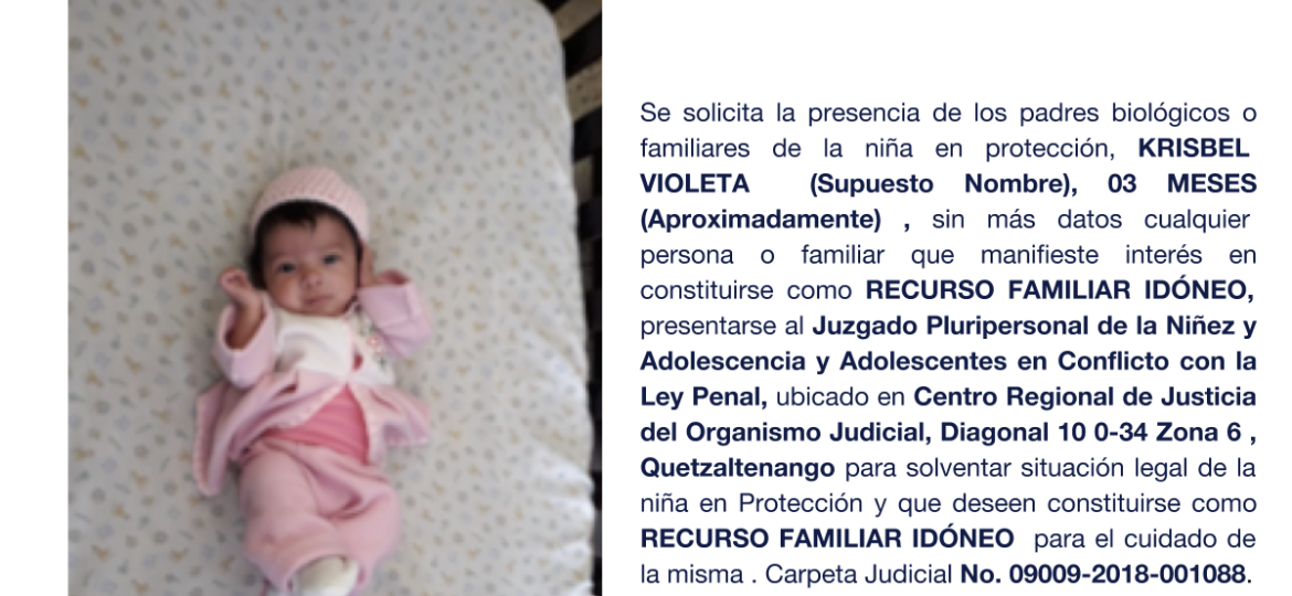 KRISBEL VIOLETA (Supuesto Nombre)