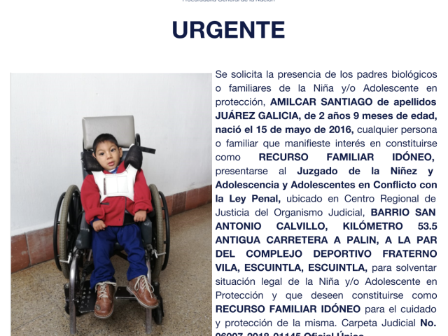 AMILCAR SANTIAGO de apellidos JUÁREZ GALICIA