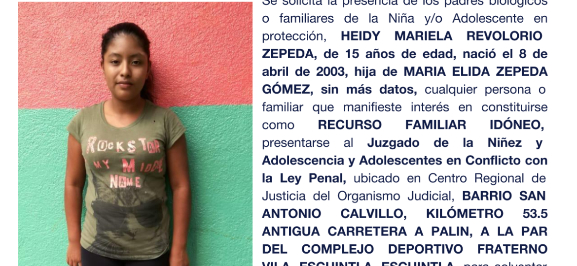 HEIDY MARIELA REVOLORIO ZEPEDA