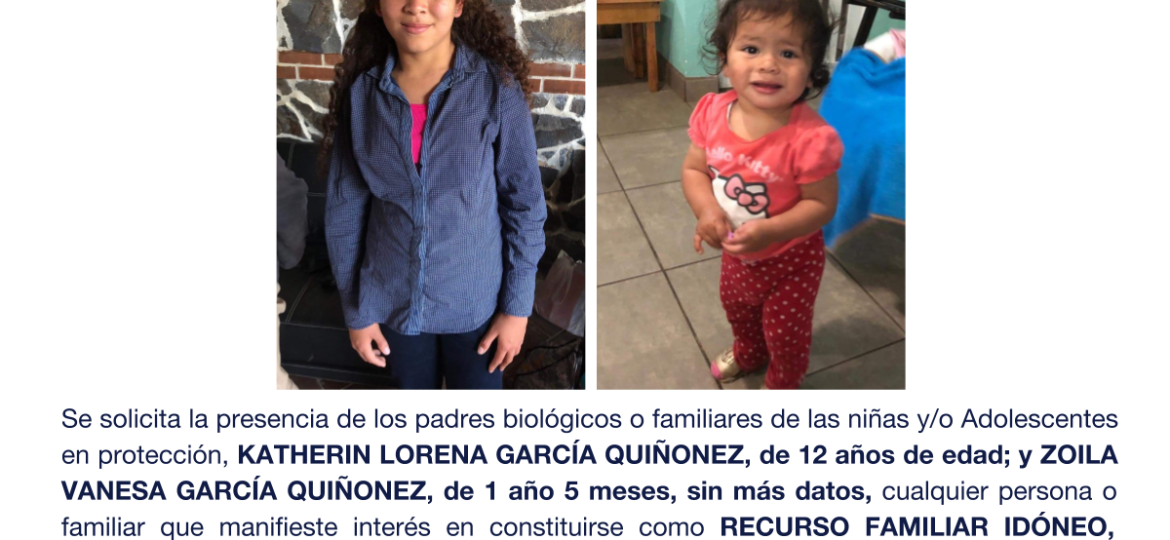 KATHERIN LORENA GARCÍA QUIÑONEZ, VANESA GARCÍA QUIÑONEZ