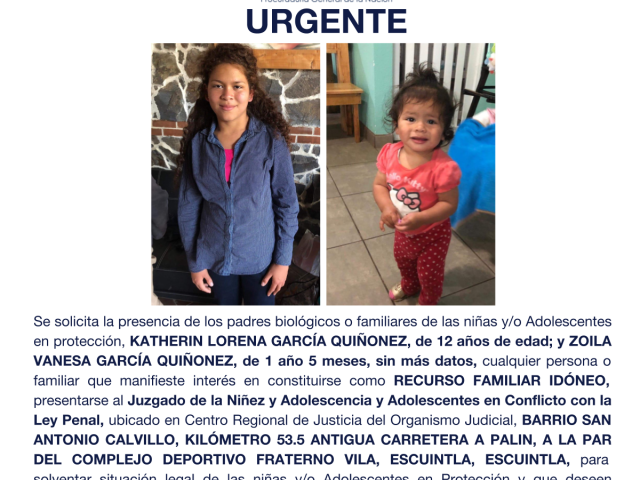 KATHERIN LORENA GARCÍA QUIÑONEZ, VANESA GARCÍA QUIÑONEZ