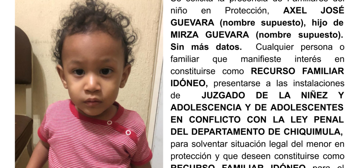 AXEL JOSÉ GUEVARA (nombre supuesto)