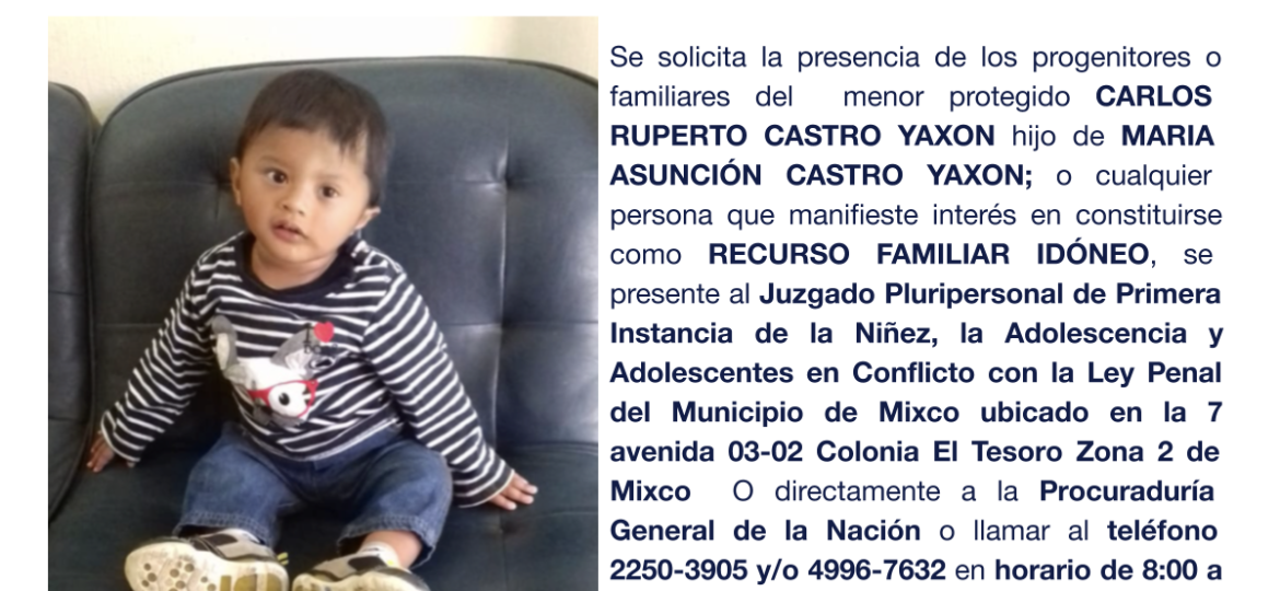 CARLOS RUPERTO CASTRO YAXON