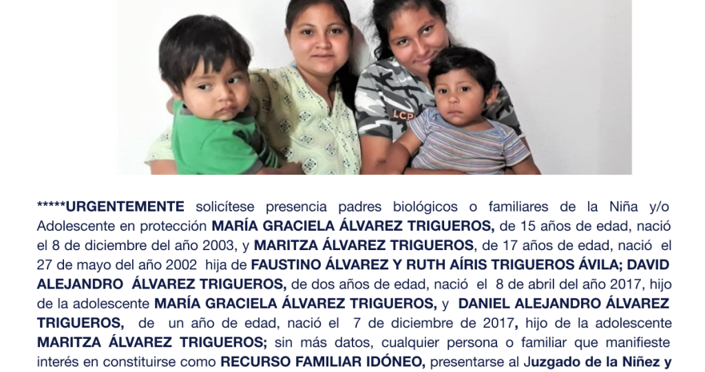 MARÍA GRACIELA ÁLVAREZ TRIGUEROS, MARITZA ÁLVAREZ TRIGUEROS, ALEJANDRO ÁLVAREZ TRIGUEROS, DANIEL ALEJANDRO ÁLVAREZ TRIGUEROS