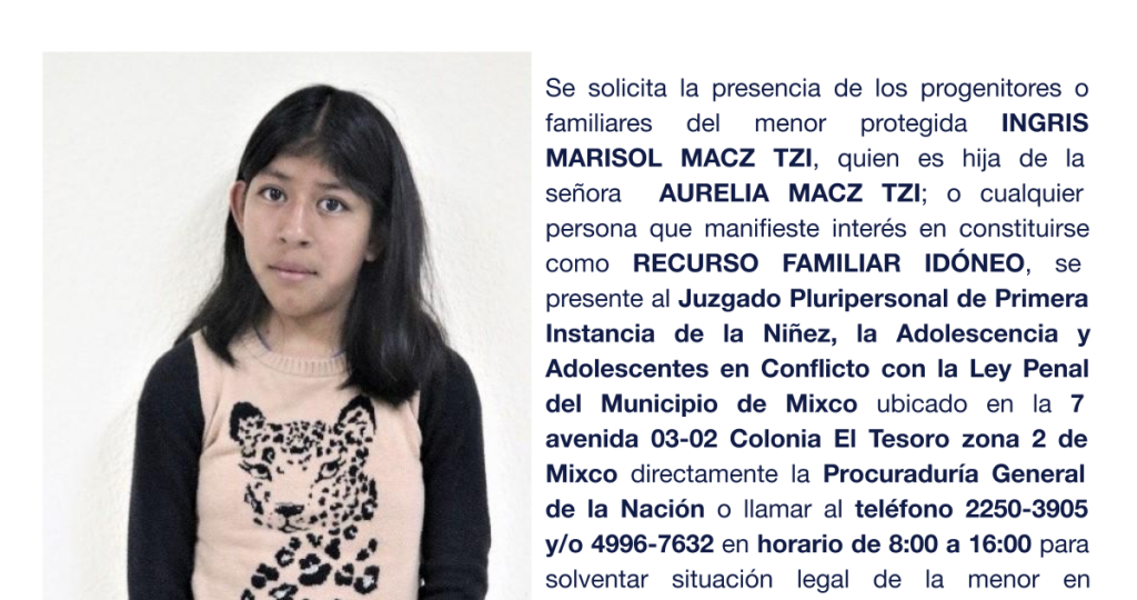 INGRIS MARISOL MACZ TZI