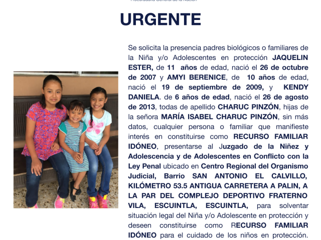 JAQUELIN ESTER, AMYI BERENICE, ENDY DANIELA