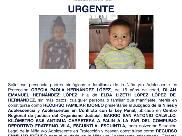 RECIA PAOLA HERNÁNDEZ LÓPEZ, DILAN EMANUEL HERNÁNDEZ LÓPEZ