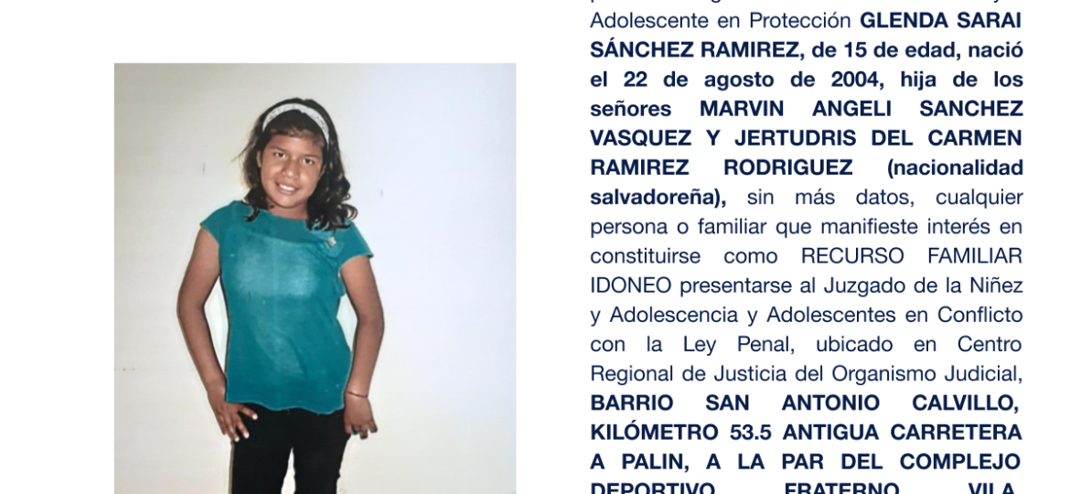 GLENDA SARAI SÁNCHEZ RAMIREZ