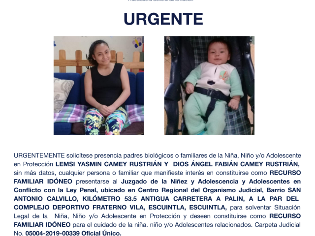 LEMSI YASMIN CAMEY RUSTRIÁN, DIOS ÁNGEL FABIÁN CAMEY RUSTRIÁN