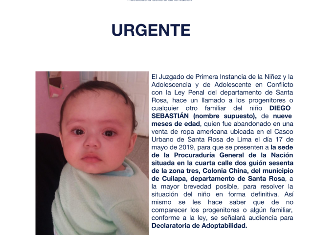 DIEGO SEBASTIÁN (nombre supuesto)