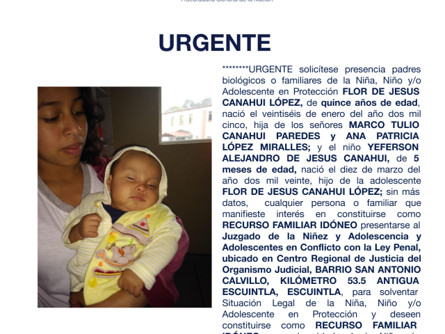 FLOR DE JESUS CANAHUI LÓPEZ, EFERSON ALEJANDRO DE JESUS CANAHUI
