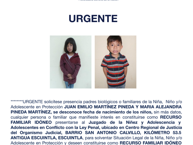 JUAN EMILIO MARTÍNEZ PINEDA Y MARIA ALEJANDRA PINEDA MARTÍNEZ