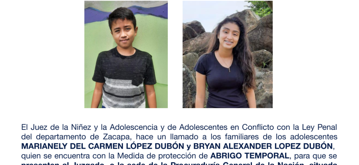 MARIANELY DEL CARMEN LÓPEZ DUBÓN y BRYAN ALEXANDER LOPEZ DUBÓN