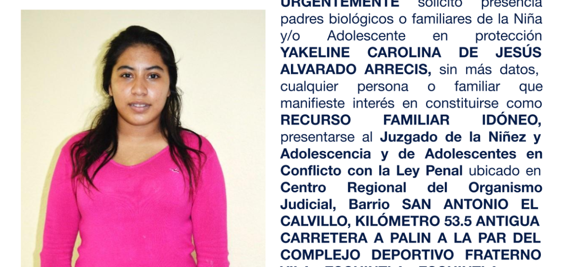 YAKELINE CAROLINA DE JESÚS ALVARADO ARRECIS