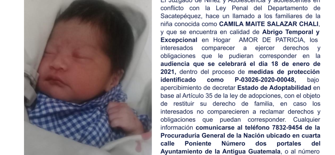 CAMILA MAITE SALAZAR CHALI