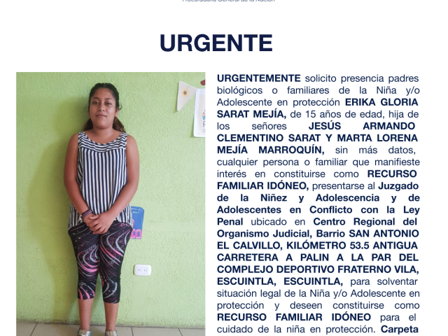 ERIKA GLORIA SARAT MEJÍA