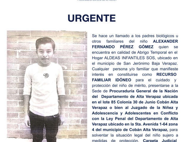 ALEXANDER FERNANDO PÉREZ GÓMEZ