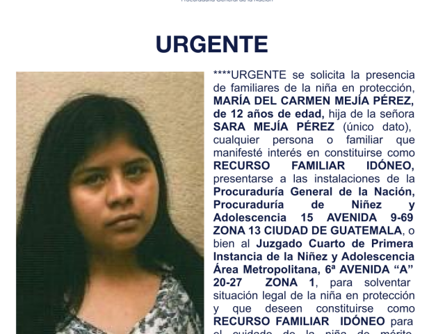 MARÍA DEL CARMEN MEJÍA PÉREZ