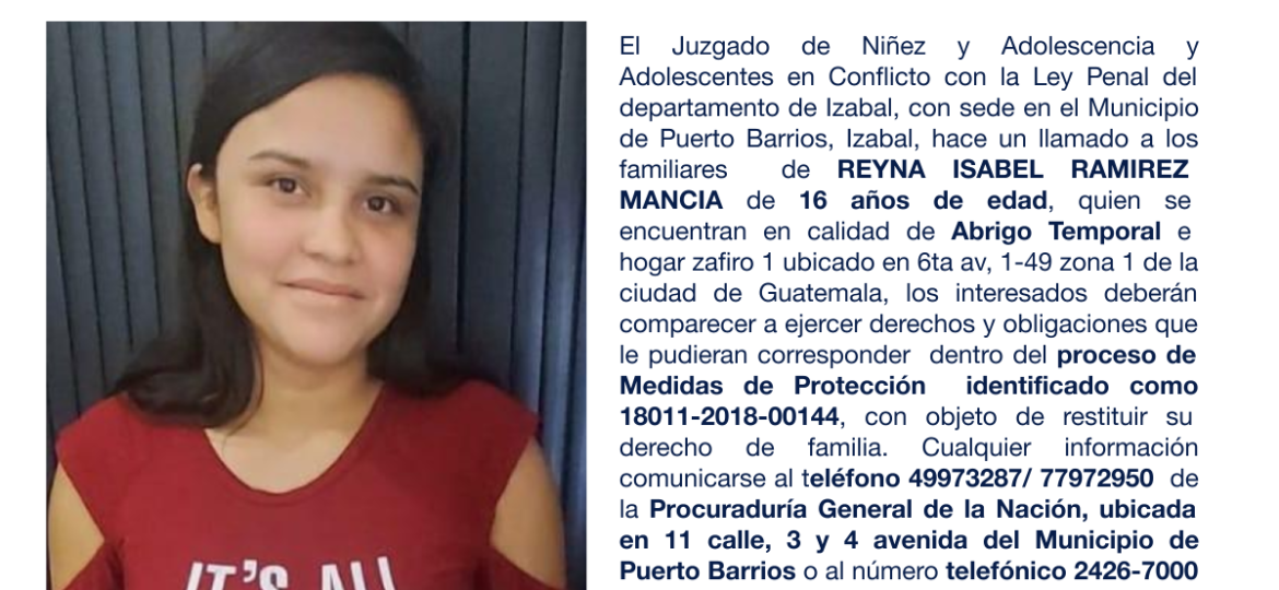 REYNA ISABEL RAMIREZ MANCIA