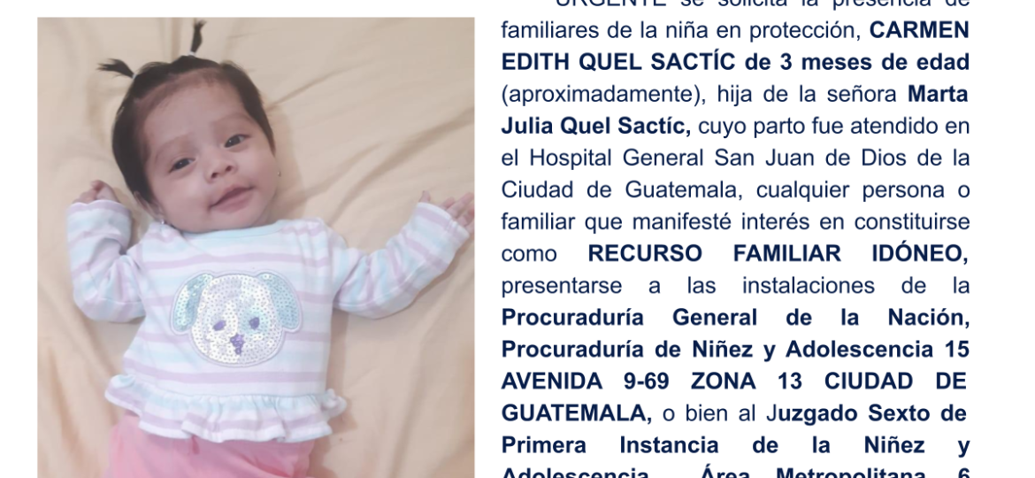 CARMEN EDITH QUEL SACTÍC