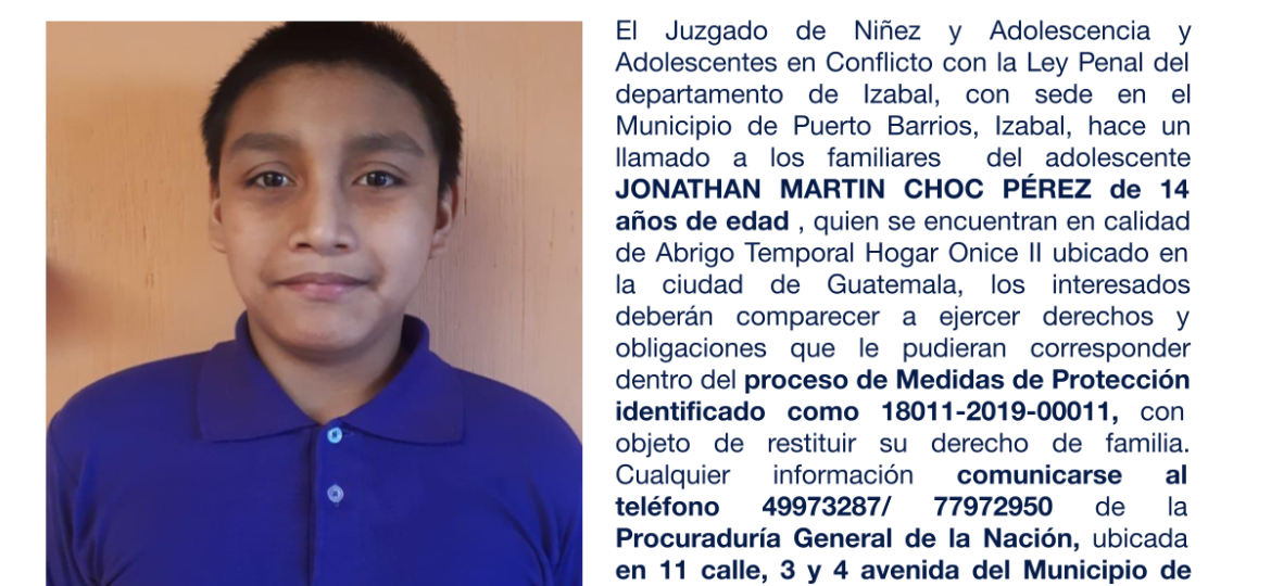 JONATHAN MARTIN CHOC PÉREZ