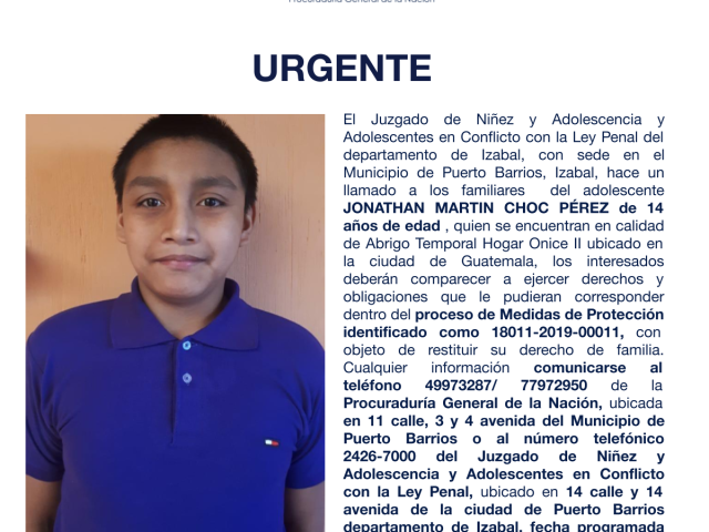 JONATHAN MARTIN CHOC PÉREZ