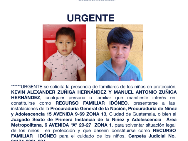 KEVIN ALEXANDER ZUÑIGA HERNÁNDEZ Y MANUEL ANTONIO ZUÑIGA HERNÁNDEZ