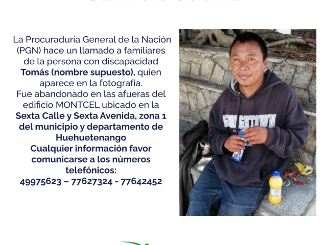 Tomás (nombre supuesto)