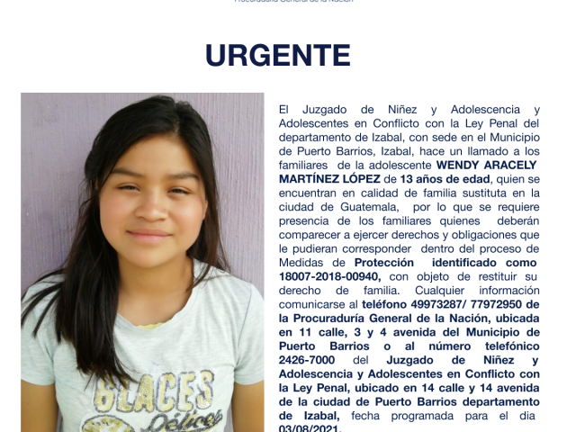 WENDY ARACELY MARTÍNEZ LÓPEZ