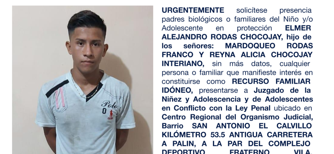 ELMER ALEJANDRO RODAS CHOCOJAY