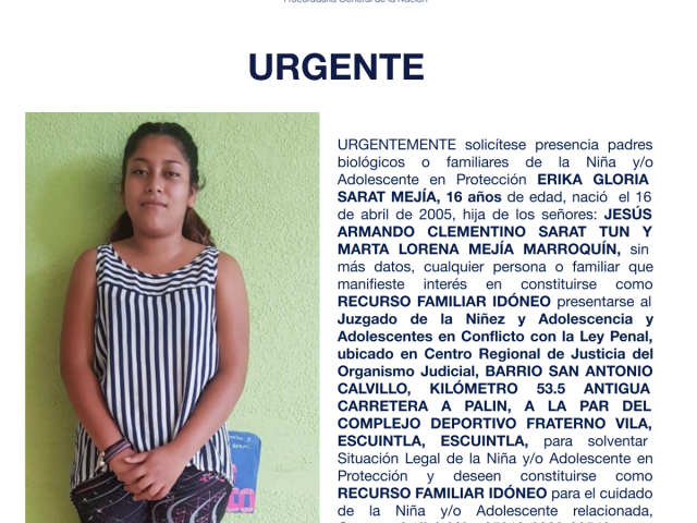 ERIKA GLORIA SARAT MEJÍA