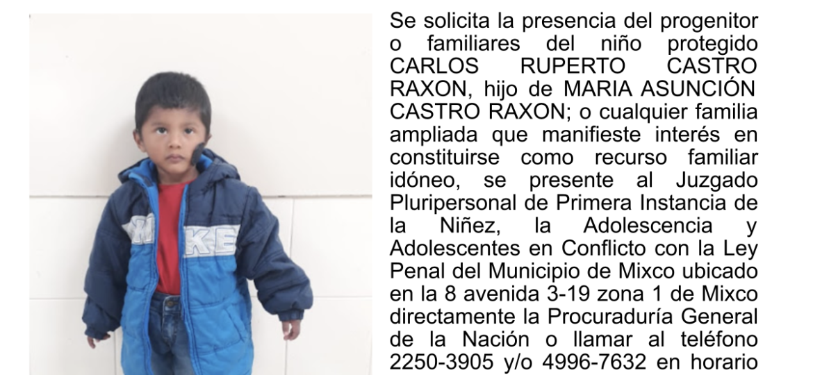 CARLOS RUPERTO CASTRO RAXON