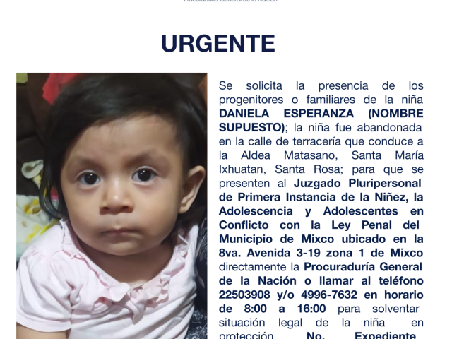 DANIELA ESPERANZA (NOMBRE SUPUESTO)