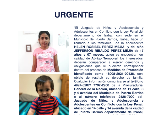 HELEN ROSIBEL PEREZ MEJIA, JEFFERSON RIBALDO PEREZ MEJIA